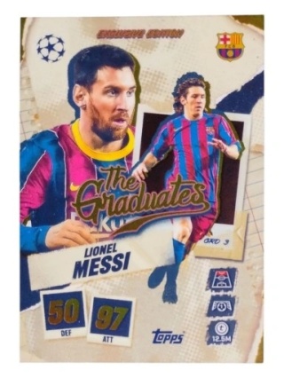 GRD3 Lionel Messi FC Barcelona The Graduates Match Attax 2025/26