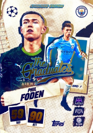 GRD1 Phil Foden Manchester City The Graduates Match Attax 2025/26