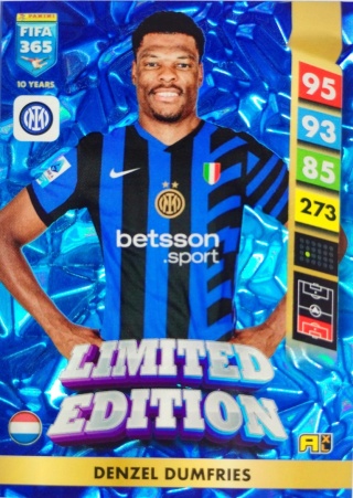 LE63 Denzel Dumfries FC Internazionale Milano Limited Edition