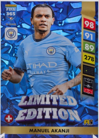 LE22 Manuel Akanji Manchester City Limited Edition