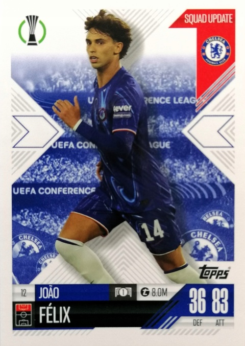 12 João Félix Chelsea Squad Update Match Attax Extra 2025