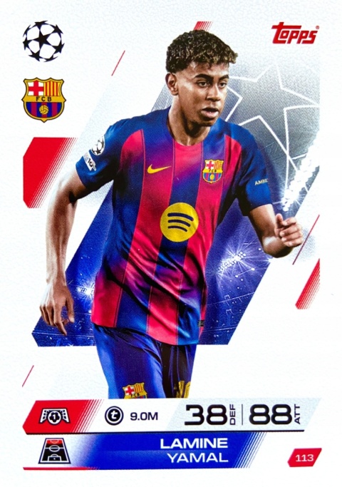 113 Lamine Yamal FC Barcelona Base Match Attax 2025/26