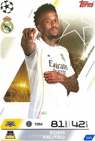 121 Éder Militão Real Madryt Base Match Attax 2025/26