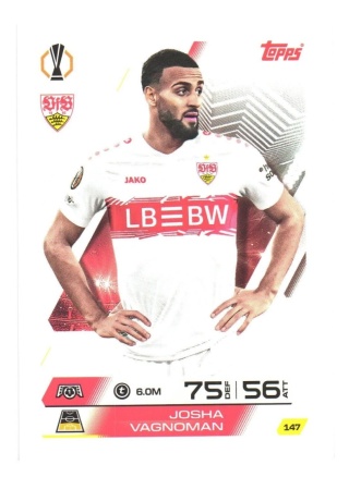 147 Josha Vagnoman VfB Stuttgart Base Match Attax 2025/26