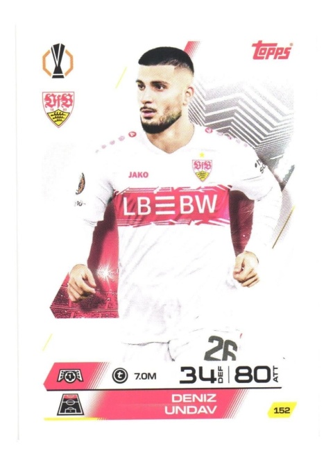 152 Deniz Undav VfB Stuttgart Base Match Attax 2025/26