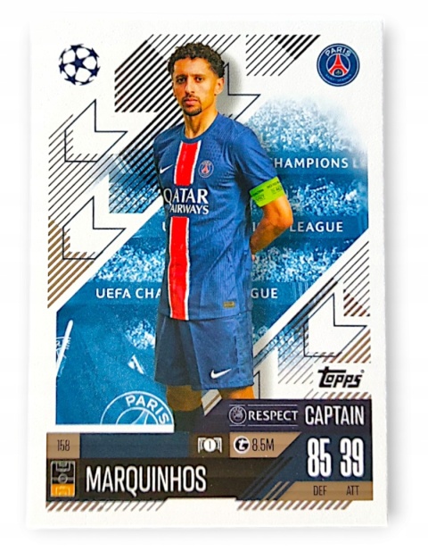 158	Marquinhos	Paris Saint-Germain Captain