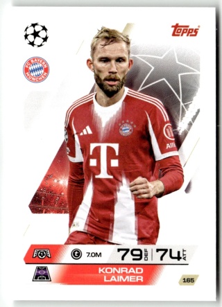 165 Konrad Laimer FC Bayern Base Match Attax 2025/26