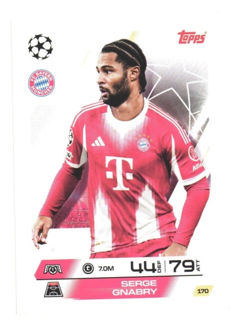 170 Serge Gnabry FC Bayern Base Match Attax 2025/26