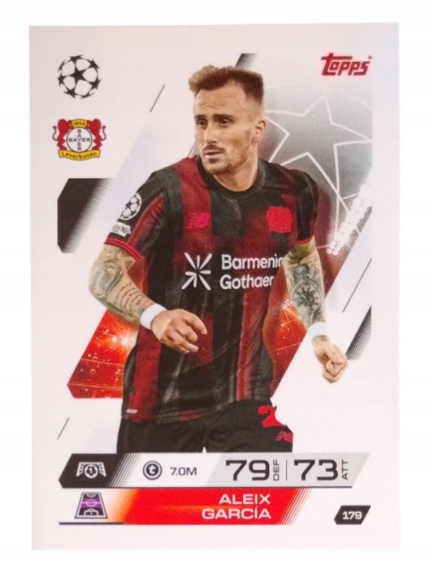 179 Aleix García Bayer Leverkusen Base Match Attax 2025/26