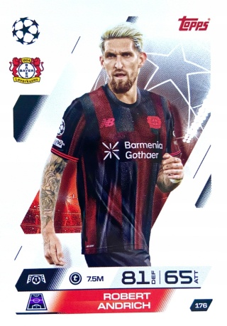 176 Robert Andrich Bayer Leverkusen Base Match Attax 2025/26