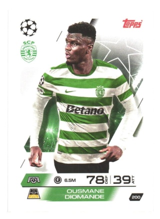 200 Ousmane Diomande Sporting Base Match Attax 2025/26