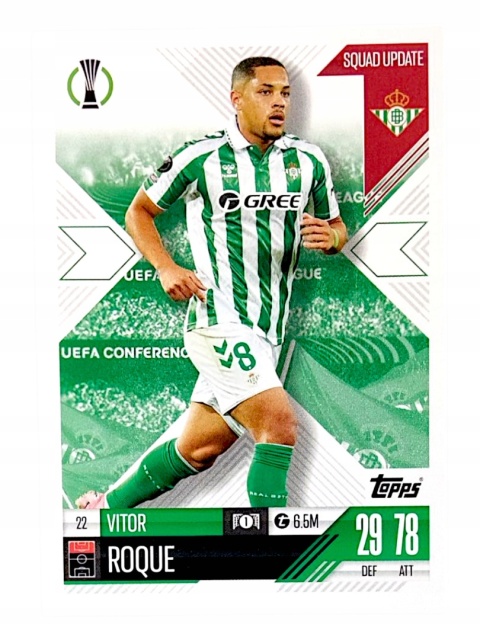 22 Vitor Roque Real Betis Balompié Squad Update Match Attax Extra 2025