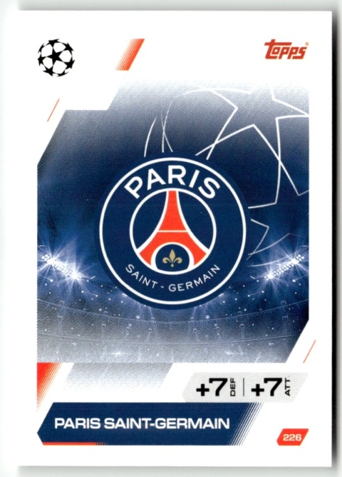 226 Team Badge PSG Base Match Attax 2025/26