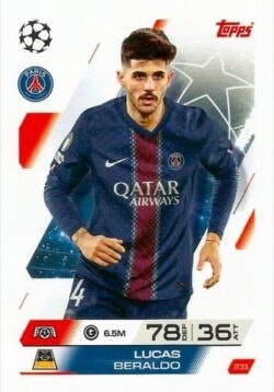 231 Lucas Beraldo PSG Base Match Attax 2025/26