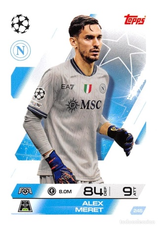 245 Alex Meret SSC Napoli Base Match Attax 2025/26