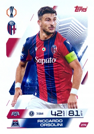 278 Riccardo Orsolini Bologna Base Match Attax 2025/26