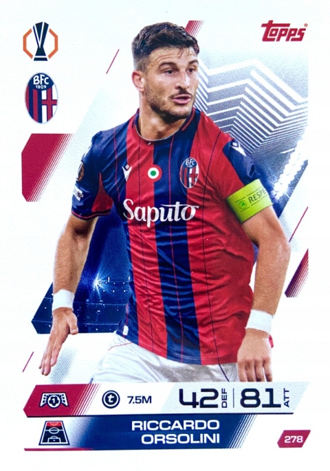 278 Riccardo Orsolini Bologna Base Match Attax 2025/26