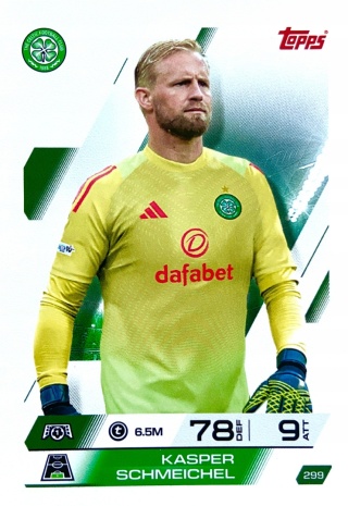 299 Kasper Schmeichel Celtic Base Match Attax 2025/26