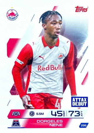 296 Dorgeles Nene FC Salzburg Base Match Attax 2025/26