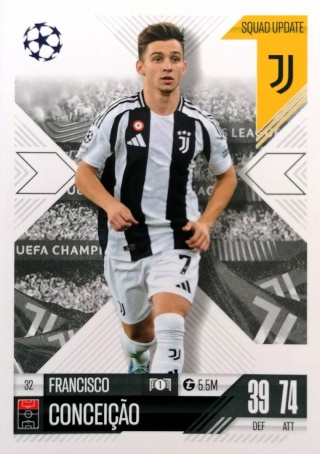 32 Francisco Conceição Juventus Squad Update Match Attax Extra 2025