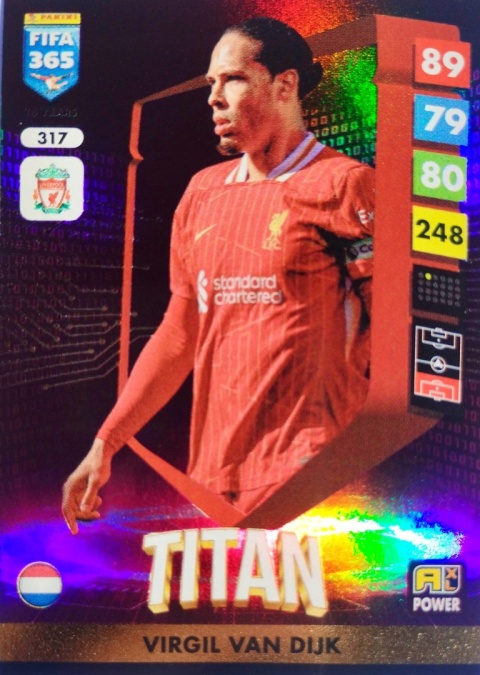 317 Virgil van Dijk Liverpool Power Titan FIFA 365 2025