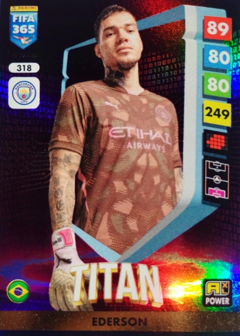 318 Ederson Manchester City Power Titan FIFA 365 2025