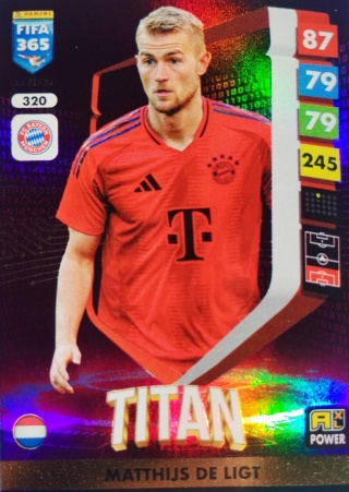 320 Matthijs de Ligt FC Bayern Power Titan FIFA 365 2025