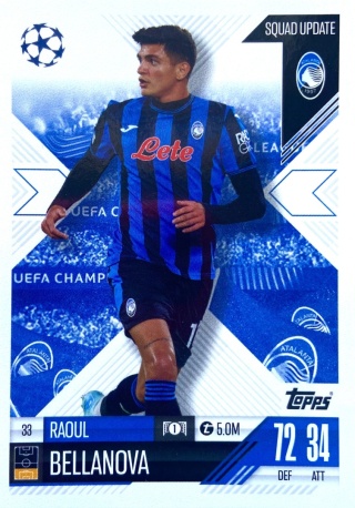 33 Raoul Bellanova Atalanta BC Squad Update Match Attax Extra 2025