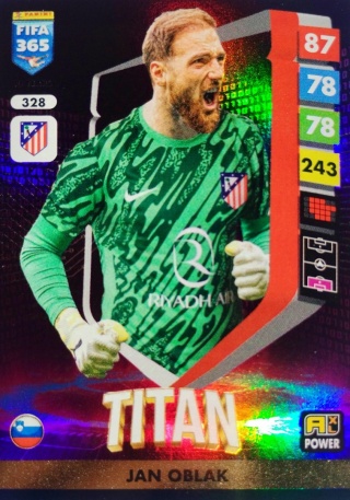 328 Jan Oblak Atlético Madryt Power Titan FIFA 365 2025