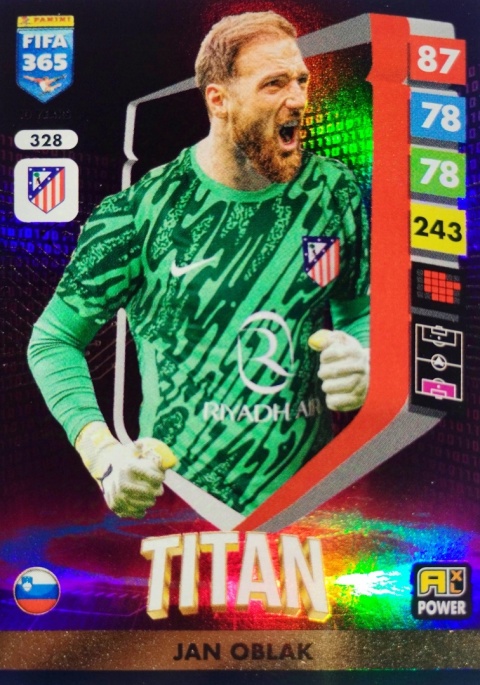 328 Jan Oblak Atlético Madryt Power Titan FIFA 365 2025