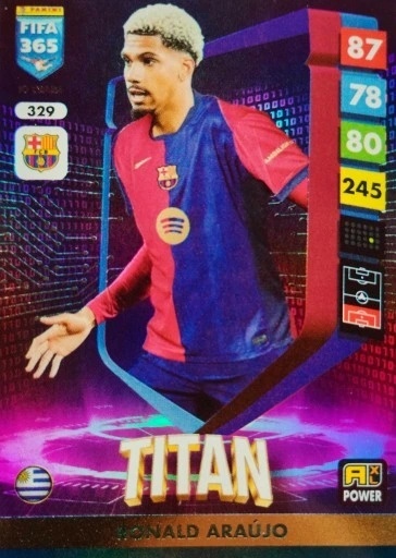 329 Ronald Araújo FC Barcelona Power Titan FIFA 365 2025