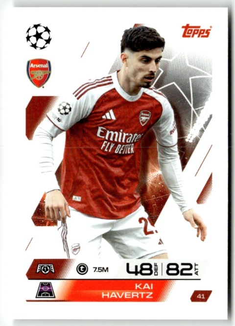 41 Kai Havertz Arsenal Base Match Attax 2025/26
