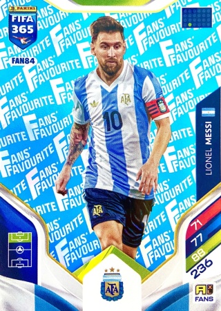 FAN84 Lionel Messi Argentina Fans Favourite blue FIFA 365 2026