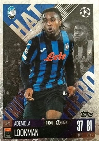 332 Ademola Lookman Atalanta BC Hat Trick Heroes Match Attax Extra 2025