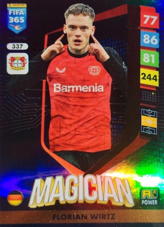337 Florian Wirtz Bayer Leverkusen Power Magician FIFA 365 2025