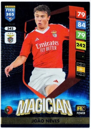342 João Neves Benfica Power Magician FIFA 365 2025