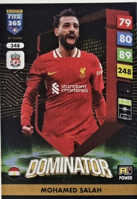 348 Mohamed Salah Liverpool Power Dominator FIFA 365 2025