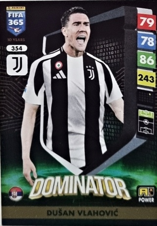 354 Dušan Vlahović Juventus Power Dominator FIFA 365 2025