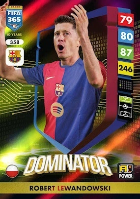 358 Robert Lewandowski FC Barcelona Power Dominator FIFA 365 2025