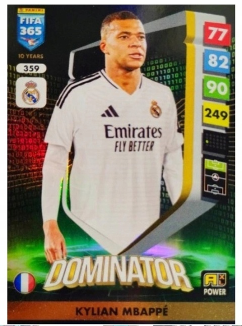 359 Kylian Mbappé Real Madryt Power Dominator FIFA 365 2025