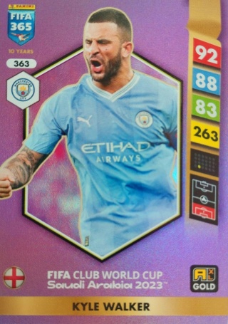363 Kyle Walker Manchester City Gold FIFA Club World Cup 2023 FIFA 365 2025