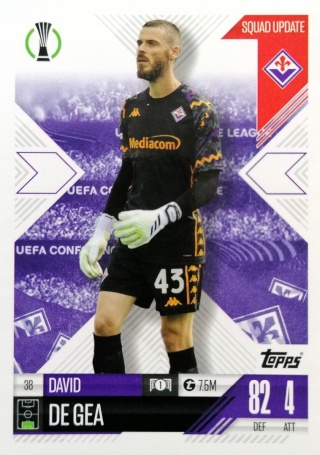 38 David De Gea ACF Fiorentina Squad Update Match Attax Extra 2025
