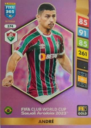 374 André Fluminense Gold FIFA Club World Cup 2023 FIFA 365 2025