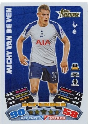 382 Micky van de Ven Tottenham Heritage Match Attax 2025/26