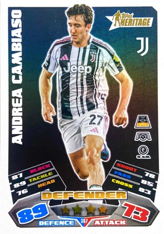 387 Andrea Cambiaso Juventus Heritage Match Attax 2025/26