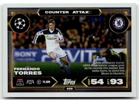 409 Fernando Torres Chelsea Counter Attax Match Attax 2025/26