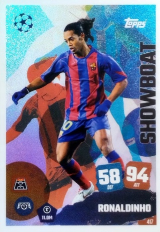 417 Ronaldinho FC Barcelona Showboat Match Attax 2025/26