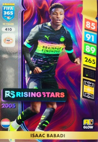 410 Isaac Babadi PSV Eindhoven Glow Rising Star FIFA 365 2025
