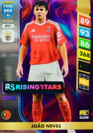 411 João Neves Benfica Glow Rising Star FIFA 365 2025