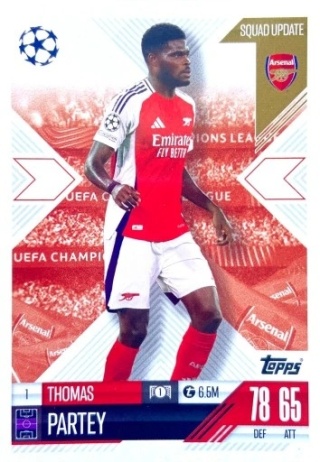 1 Thomas Partey Arsenal Squad Update Match Attax Extra 2025